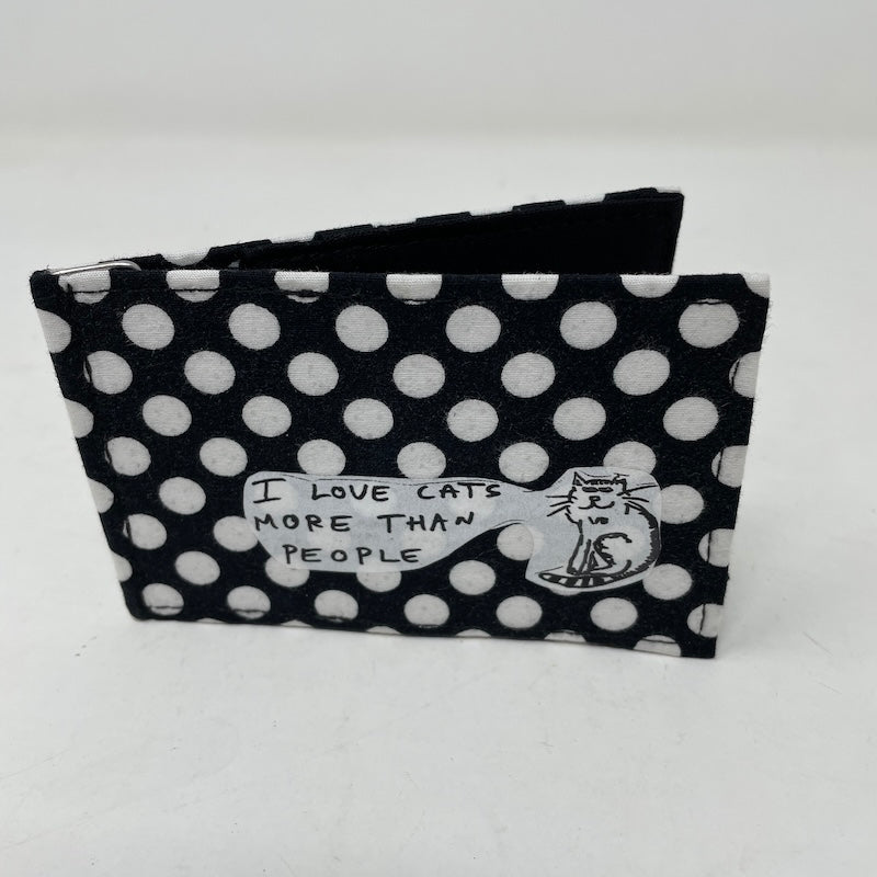Bifold Wallet - I love cats more than people