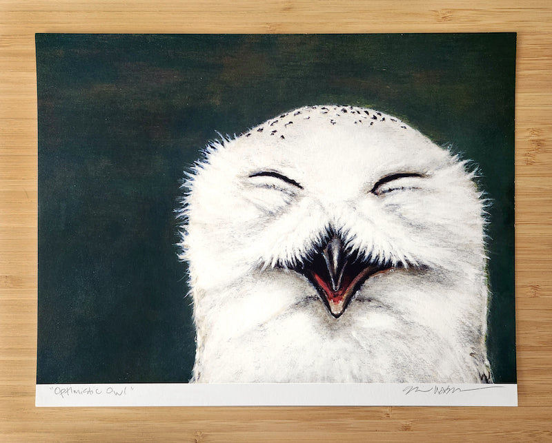 Print - Optimistic Owl