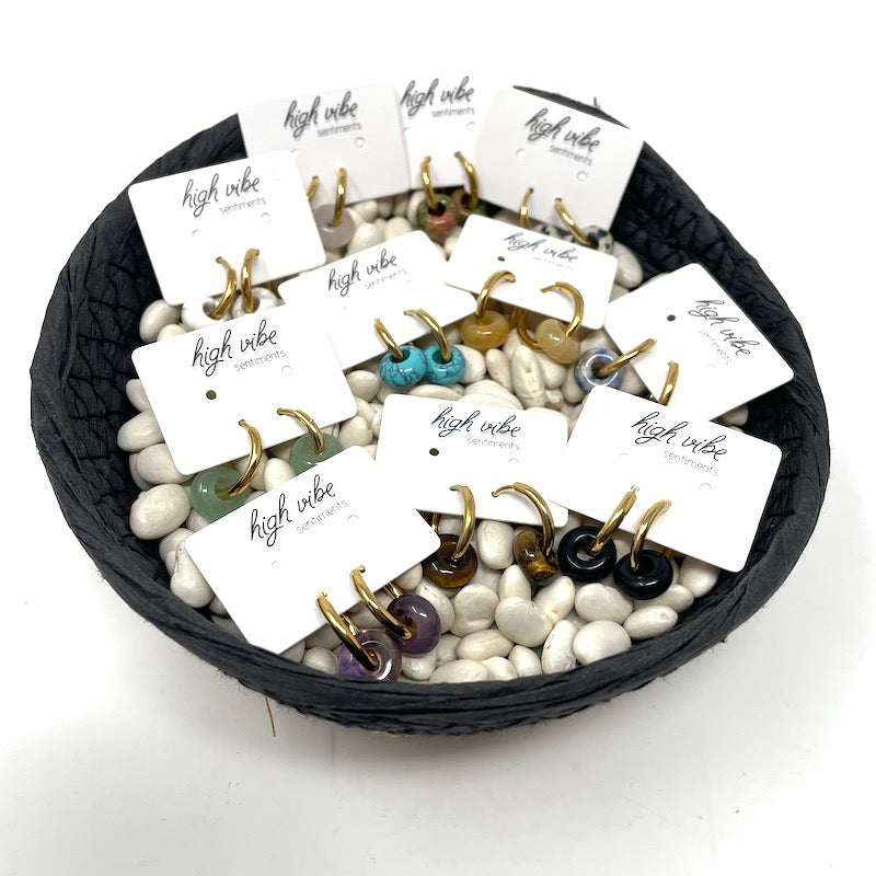 Earrings - Mini Hoops - Gem Candy