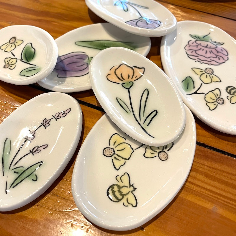 small oval dishes