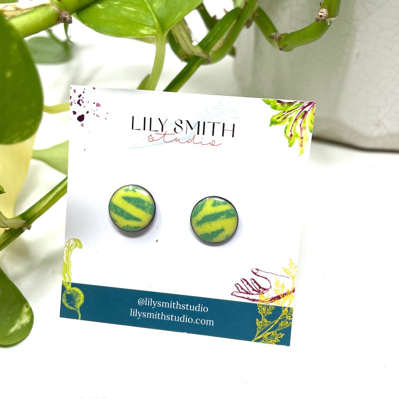 Dot Enamel Studs