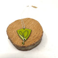 Green Crocus Doodle Necklace