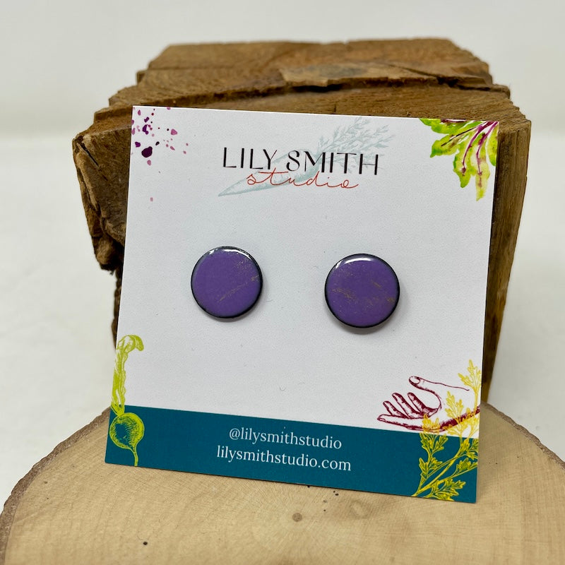 Dot Enamel Studs