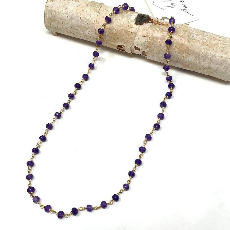 Gemstone Choker - Gold