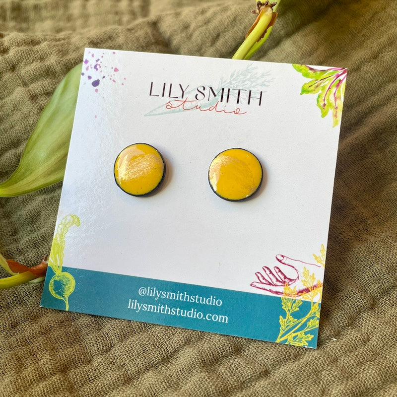 Dot Enamel Studs