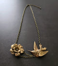 Necklace - Hummingbird Flower | Antique (little)
