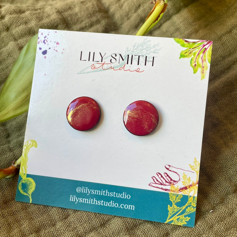 Dot Enamel Studs