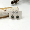 Studs - Wire Wrapped Gem - Gold