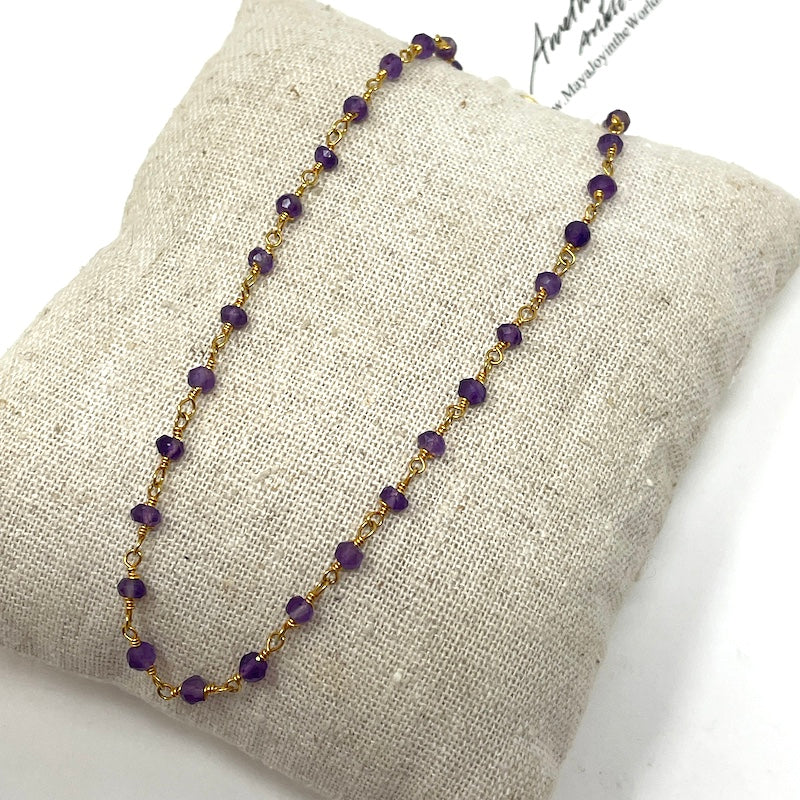 Gemstone Anklet - Gold