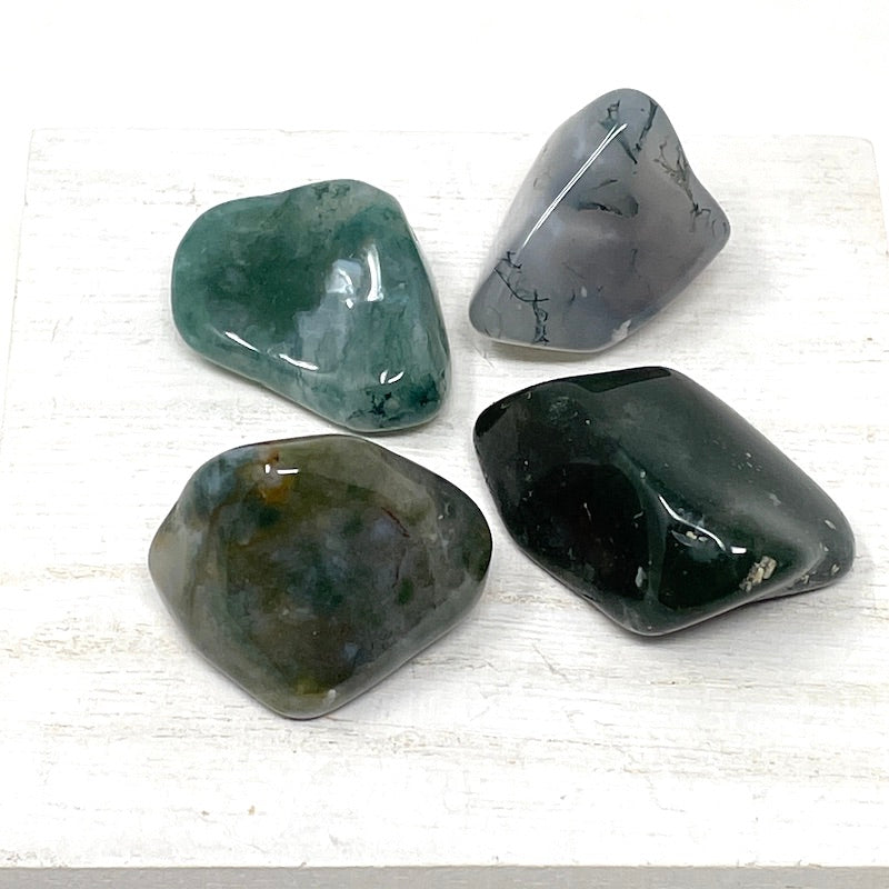 Moss Agate - Tumbled