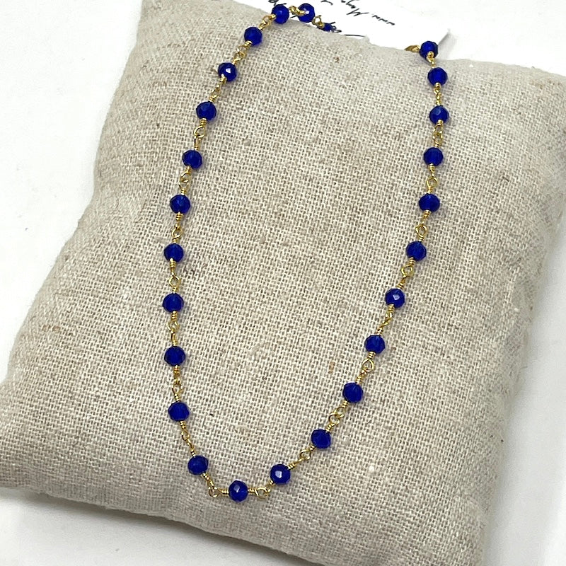 Gemstone Anklet - Gold