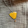 Yellow Daffodil Doodle Necklace