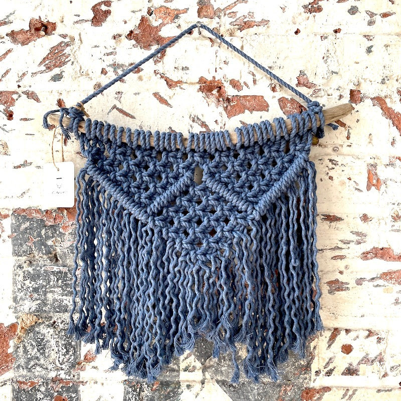 Wall Hanging - Pyramids | Blue