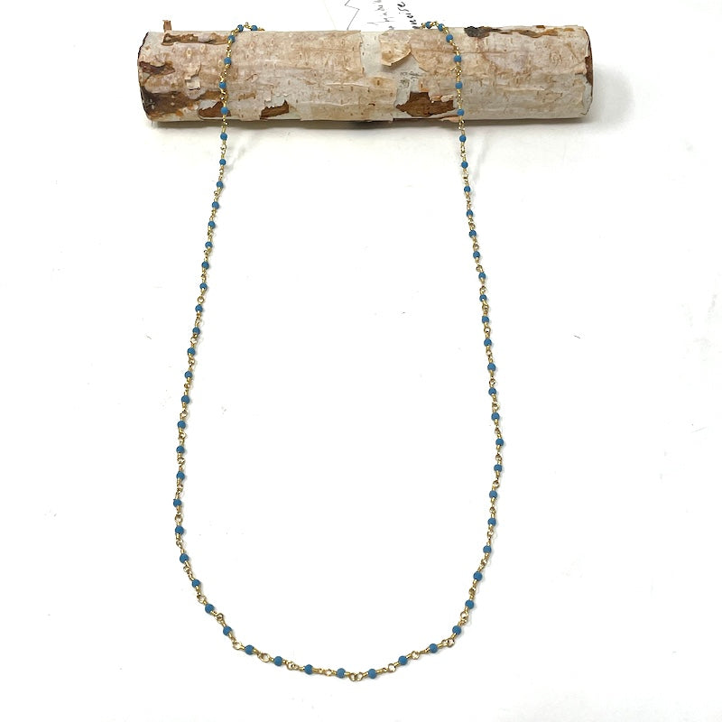 Gemstone Necklace - Gold