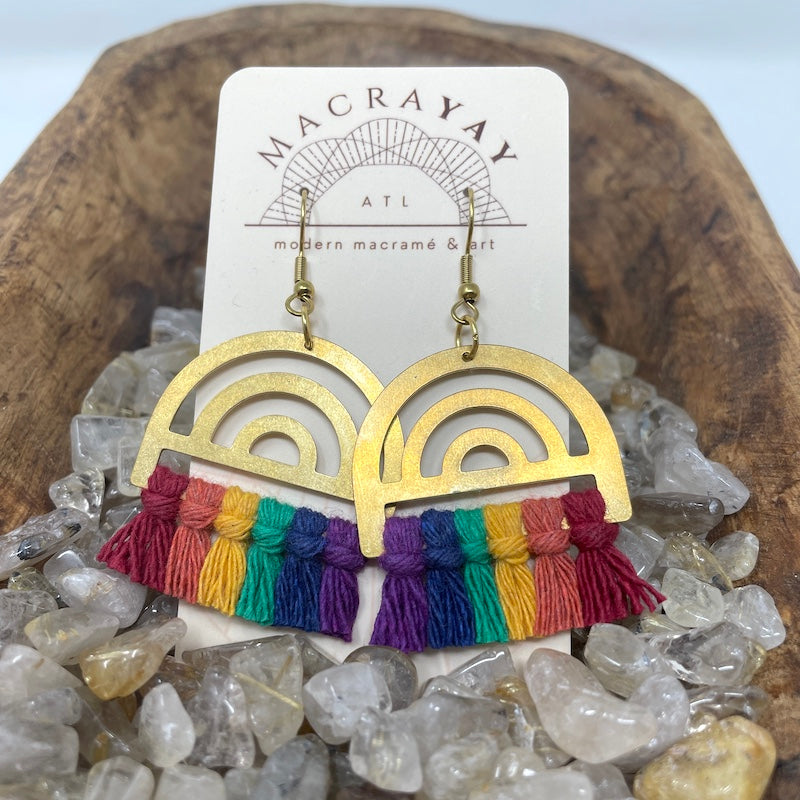 Earrings - Arches | Brass