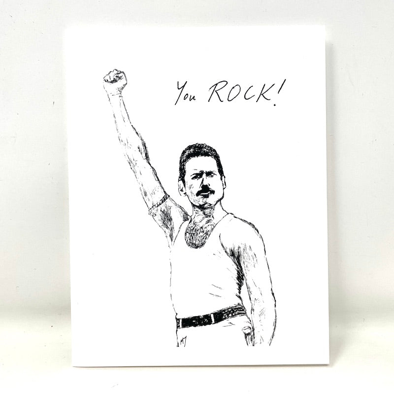 Card - You rock (Freddy Mercury)
