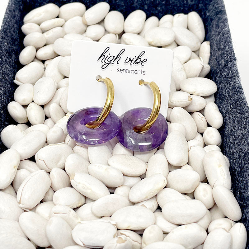 Earrings - Mega Hoops - Gem Candy