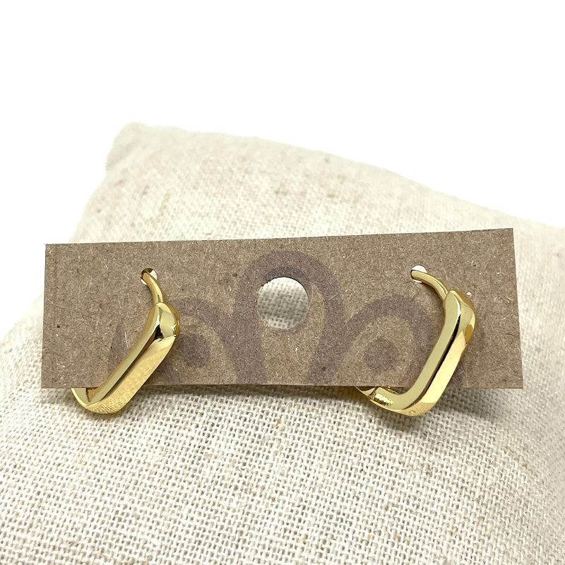 Earrings - Rectangle or Square Hoops