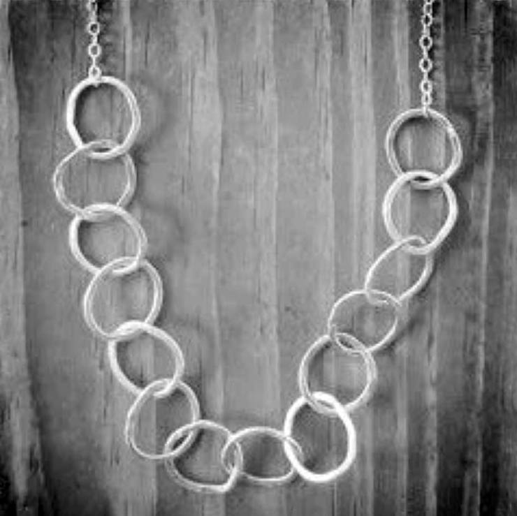 Necklace - Silver Hoop (medium)