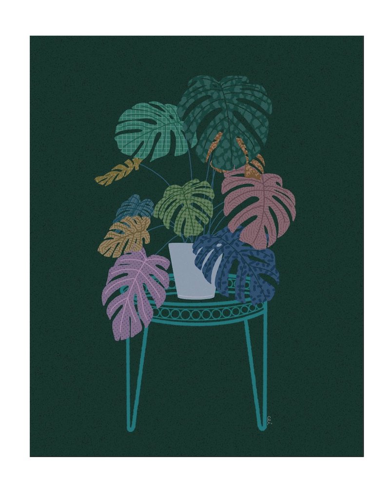 Print - Funky Monstera