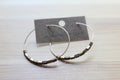 Earrings - Geometric Beaded Hoops