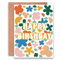 Card - Happy Birthday Flowers