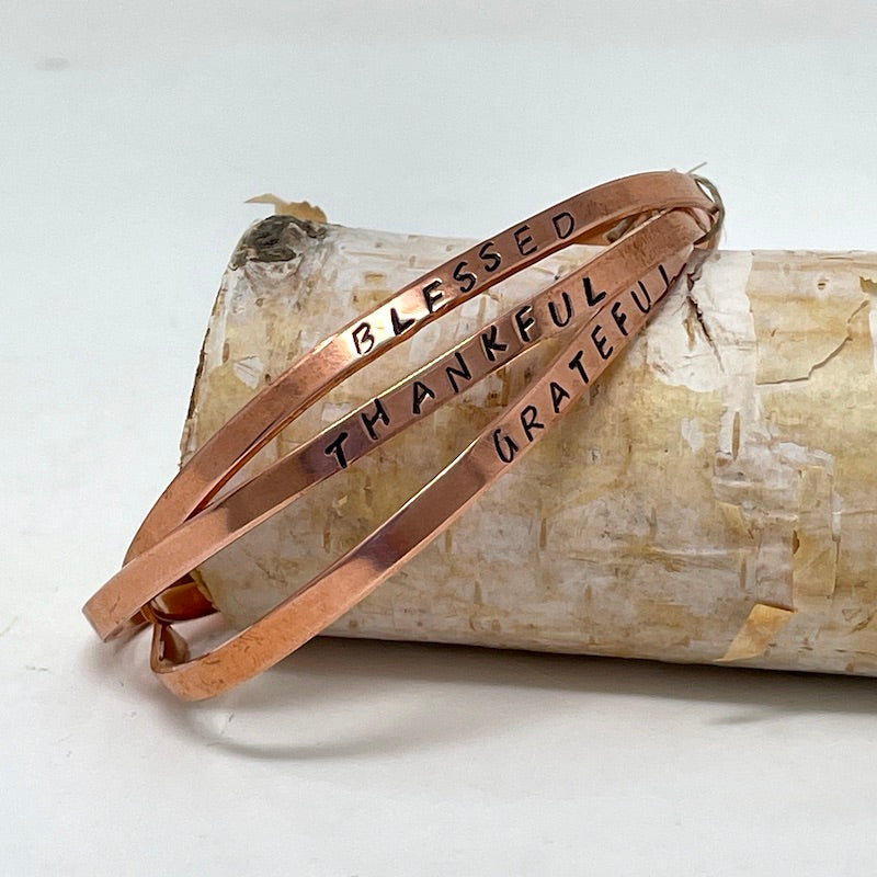 Copper Bracelet Trio