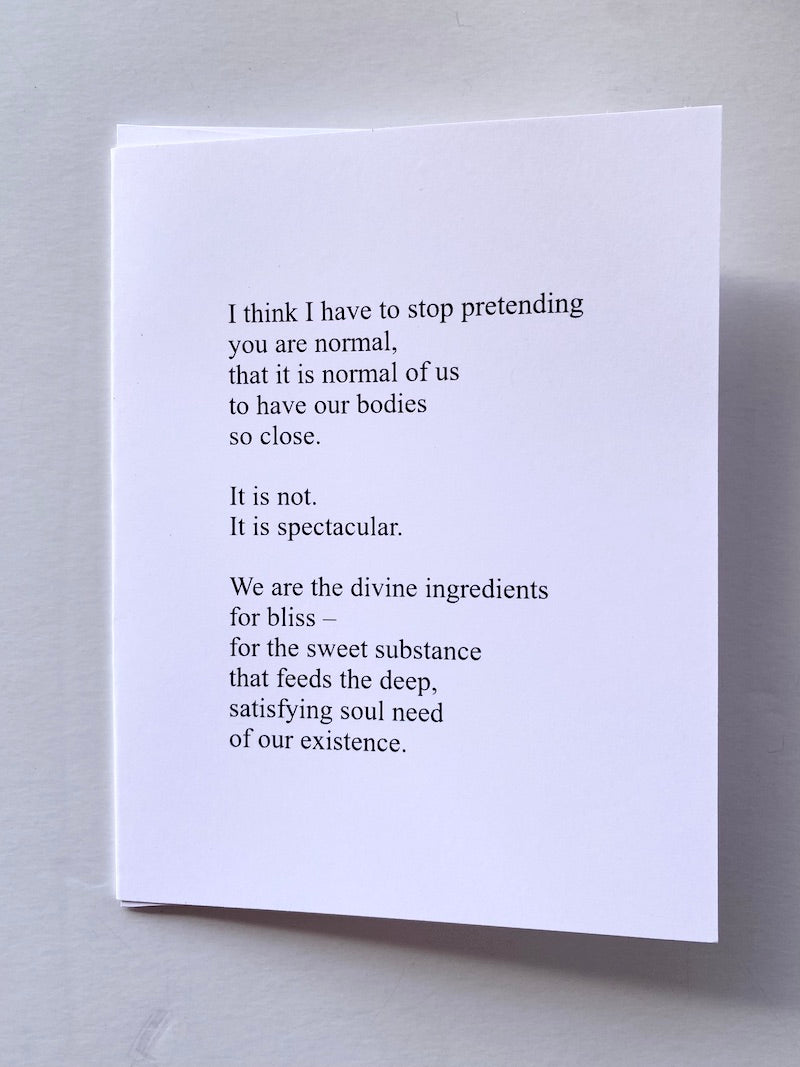 Card - I think I have to stop pretending