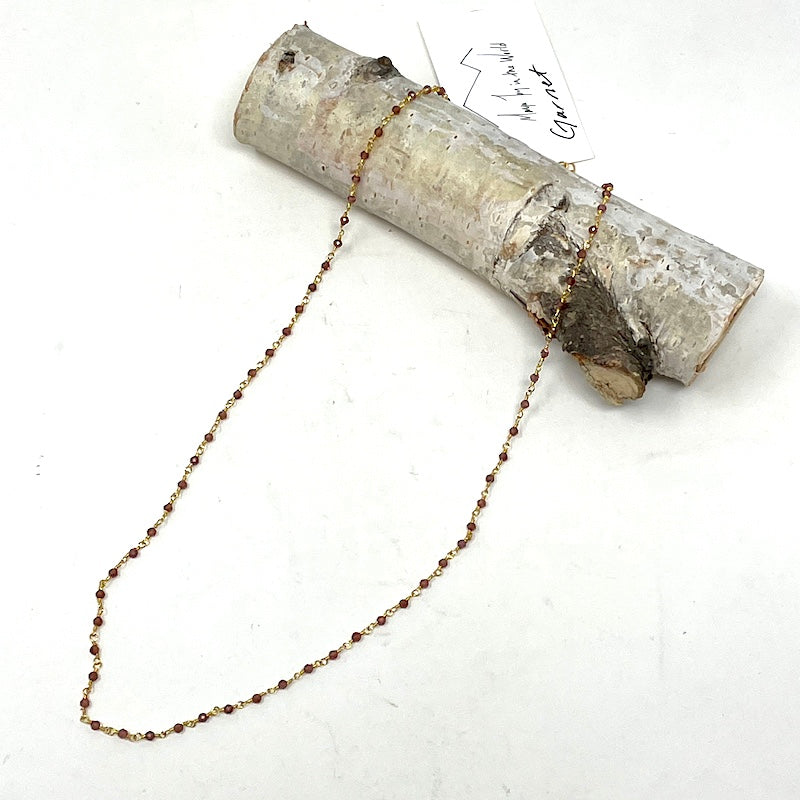 Gemstone Necklace - Gold