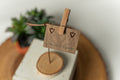 Stud Earrings - Rose Gold Triangles
