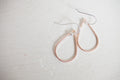 Earrings - Rose Gold Tear Drop Dangles