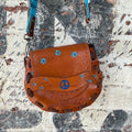 Handmade Leather Purse - Turquoise