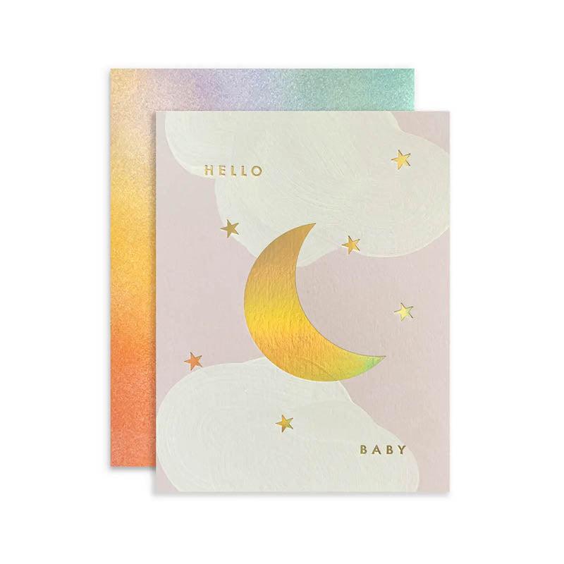 Card - Hello baby | Moon