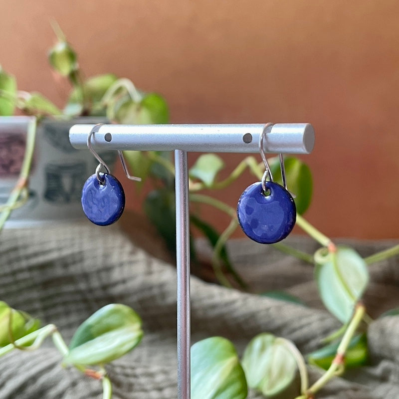 Dot Enamel Earrings