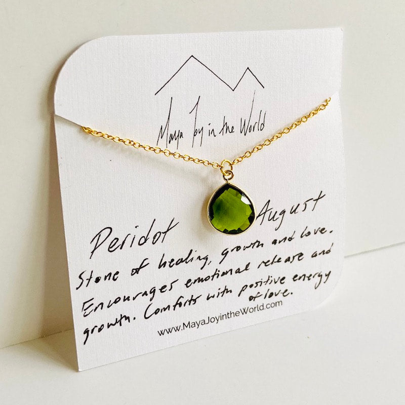 Birthstone Necklace - Gold
