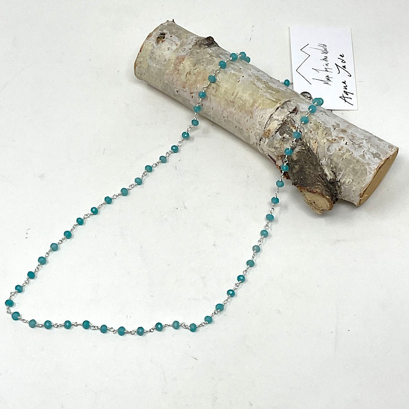 Gemstone Necklace - Silver