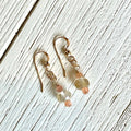 Earrings - Topaz and Sunstone Drops