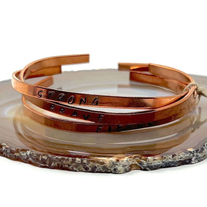 Copper Bracelet Trio
