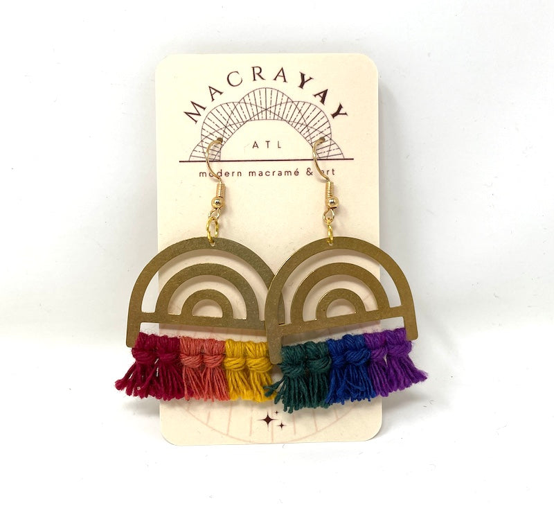 Earrings - Arches | Brass