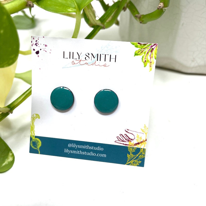 Dot Enamel Studs