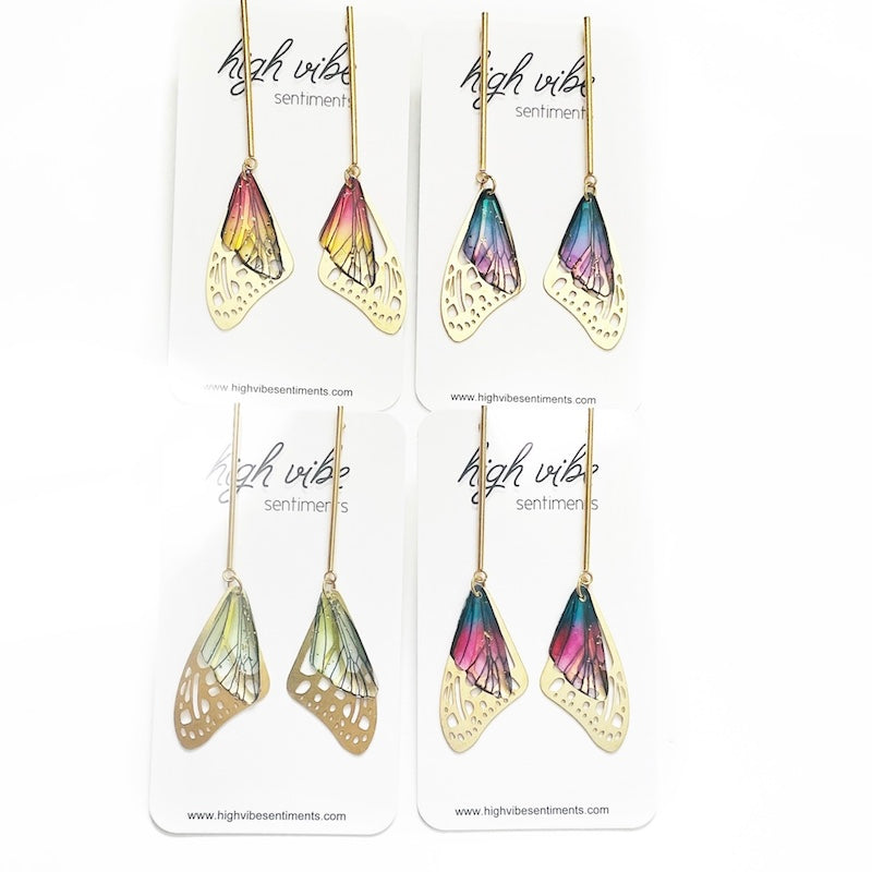 Studs - Butterfly Wing Dangles
