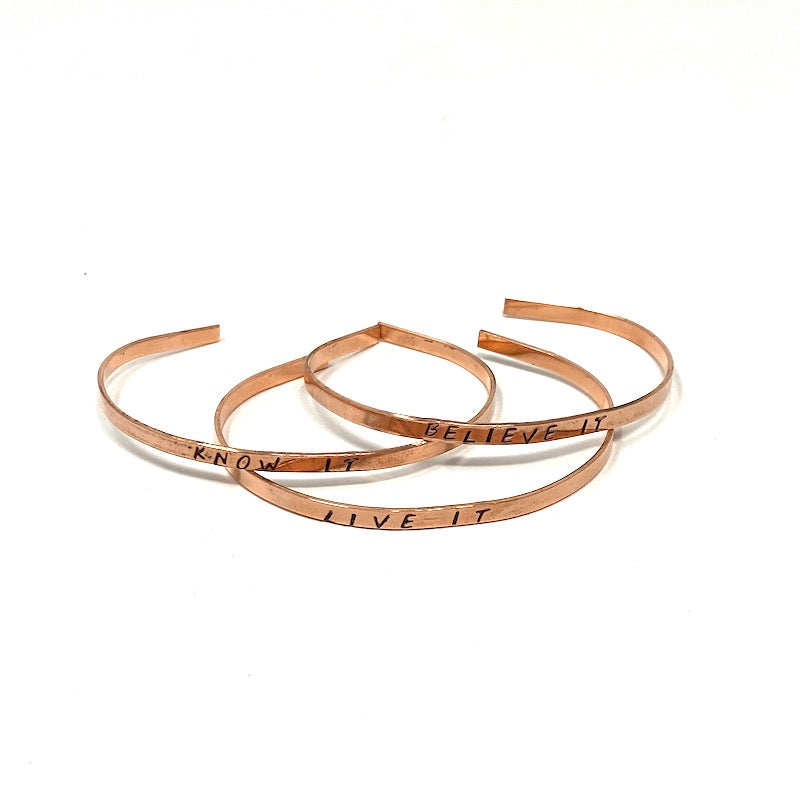 Copper Bracelet Trio
