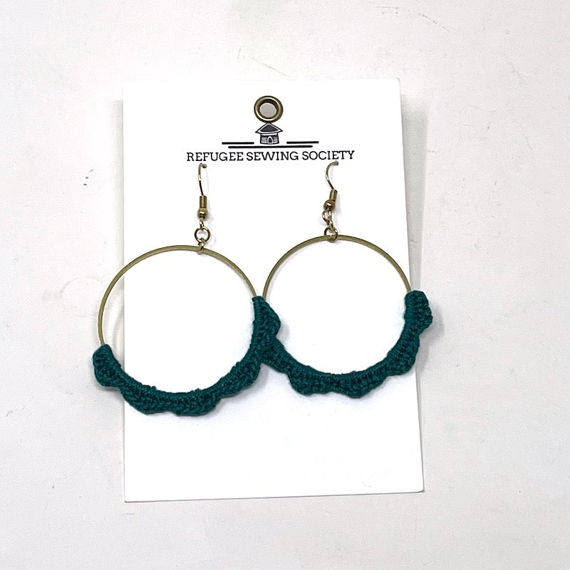 Earrings - Scallop Hoops | Summima