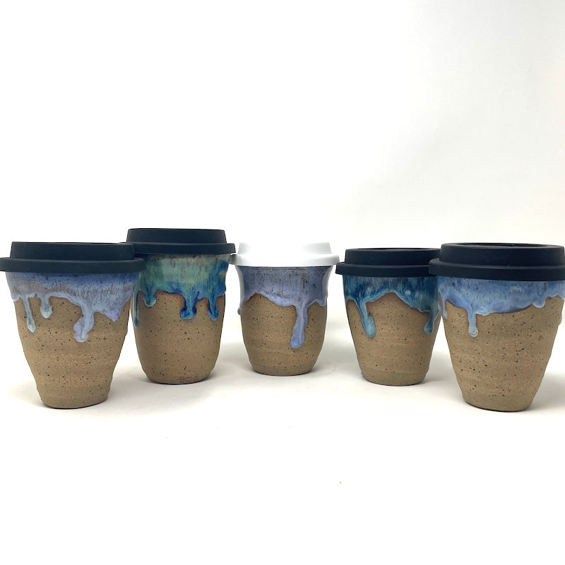 To-Go Mug - Aqua Drip Wave