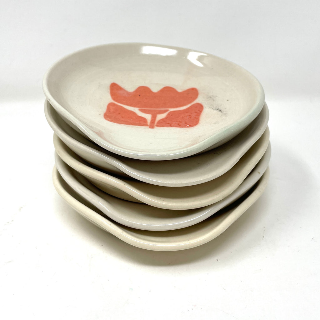 Spoon Rest - Orange Stencil