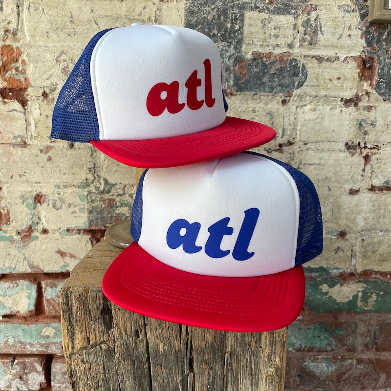 ATL Hat- Trucker red+white+blue