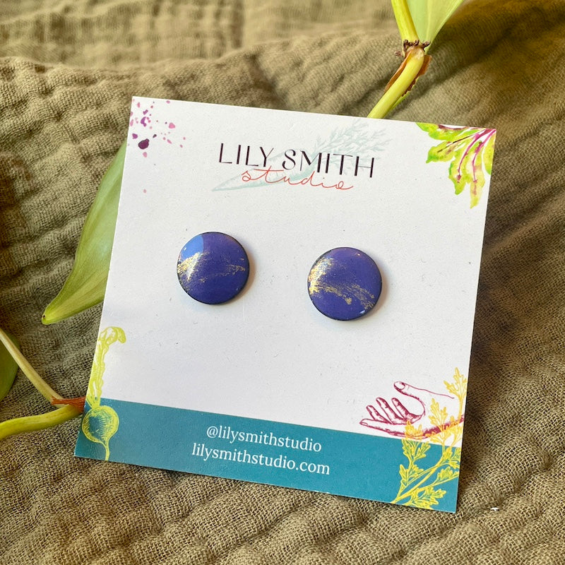 Dot Enamel Studs