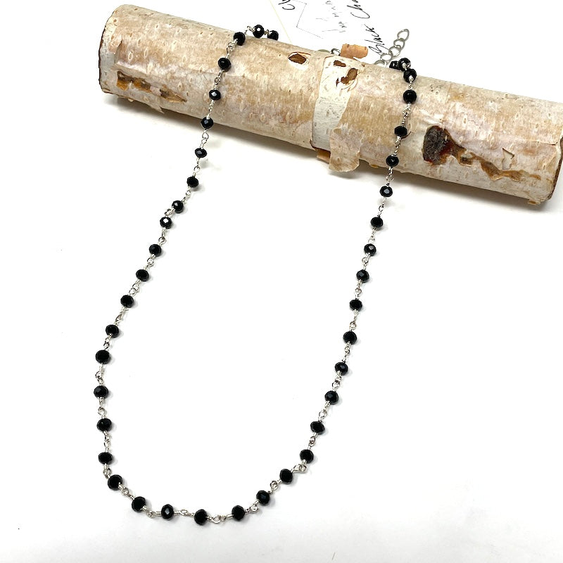 Gemstone Choker - Silver