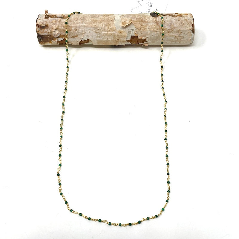 Gemstone Necklace - Gold