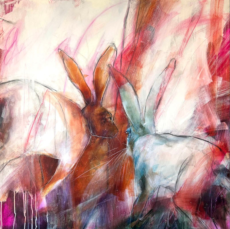 Art Print - White rabbits and miracles